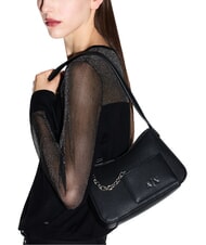 ARMANI EXCHANGE A|X Chain  Geantă mică de umăr negru - Genți femei - 5
