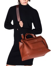 ARMANI EXCHANGE NICOLE Geantă de m&acirc;nă cu buzunar și curea de umăr coajă de nucă de cocos - Genți femei - 6