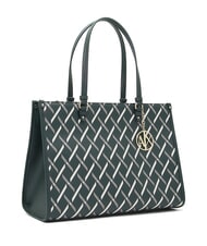 ARMANI EXCHANGE A|X LOGO ALL OVER Geantă de umăr, cu curea de umăr bate verde / bate verde - Genți femei - 2