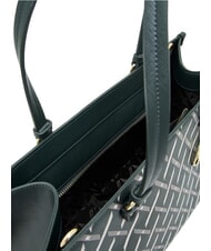 ARMANI EXCHANGE A|X LOGO ALL OVER Geantă de umăr, cu curea de umăr bate verde / bate verde - Genți femei - 4