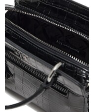 ARMANI EXCHANGE A|X CROCO Geantă micro, cu curea de umăr negru - Genți femei - 5