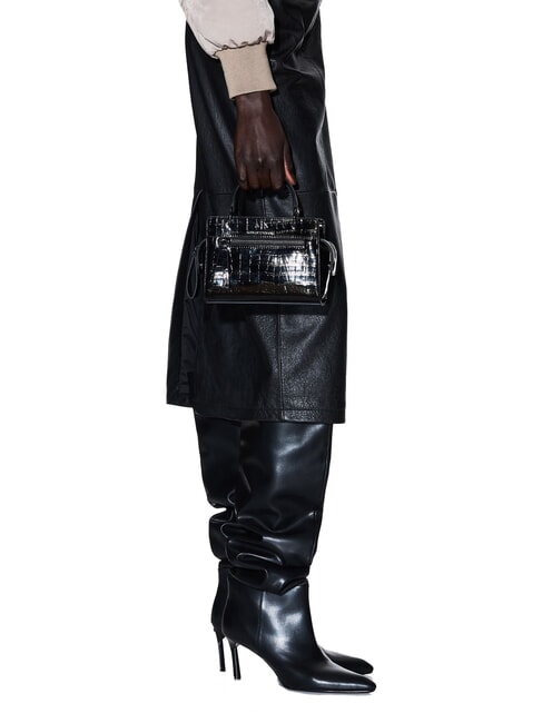 A|X CROCO Geantă micro, cu curea de umăr negru - Genți femei