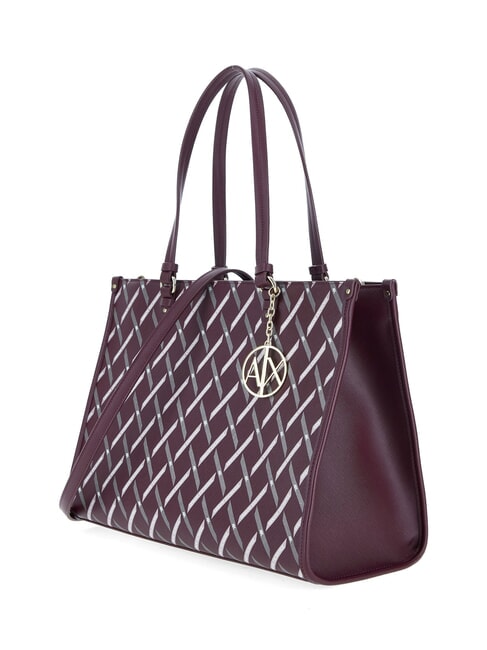 A|X LOGO ALL OVER Geantă de umăr, cu curea de umăr canelură / canelură - Genți femei