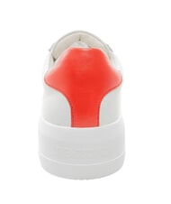 LOVE MOSCHINO ECLIPSE 50 Adidași din piele alb/roșu - Pantofi femei - 3