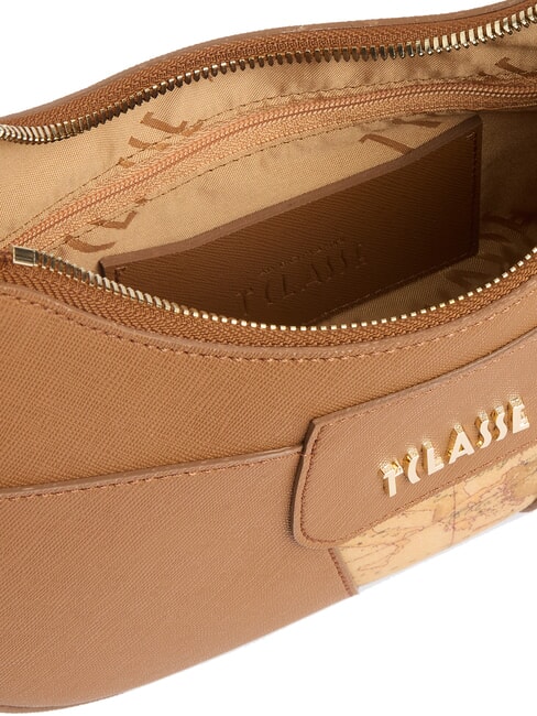 BLOO CITY Geantă de umăr &icirc;n formă de semilună TUTUN - Genți femei