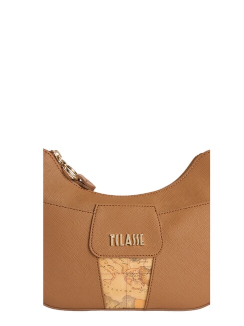 BLOO CITY Geantă de umăr &icirc;n formă de semilună TUTUN - Genți femei