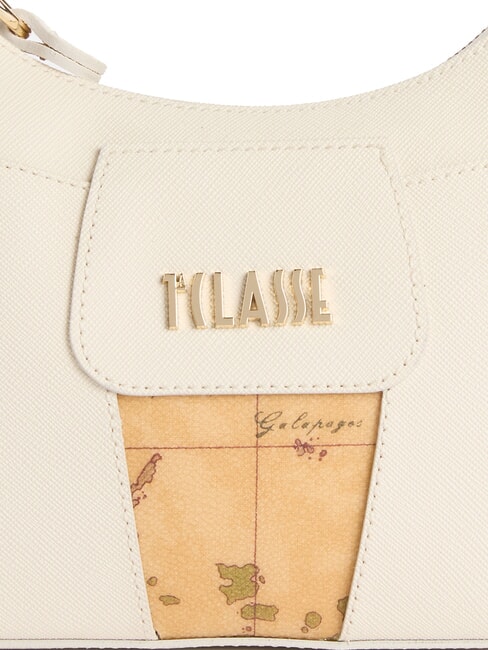 BLOO CITY Geantă de umăr &icirc;n formă de semilună fildeş - Genți femei