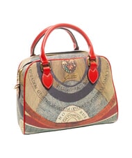 GATTINONI PLANETARIUM Geantă cu dom mediu cu curea de umăr clasic/ coral - Genți femei - 2