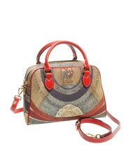 GATTINONI PLANETARIUM Geantă cu dom mediu cu curea de umăr clasic/ coral - Genți femei - 2