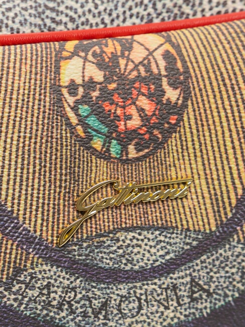 PLANETARIUM Geantă cu dom mediu cu curea de umăr clasic/ coral - Genți femei