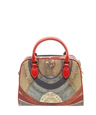 GATTINONI PLANETARIUM Geantă cu dom mediu cu curea de umăr clasic/ coral - Genți femei - 4