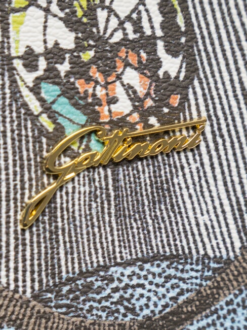 PLANETARIUM Geantă de m&acirc;nă medie cu curea de umăr lună/alb - Genți femei