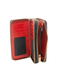 GATTINONI PLANETARIUM Portofel mare cu fermoar dublu clasic/ coral - Portofele femei - 2