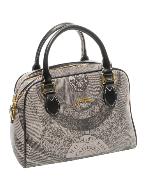 PLANETARIUM Geantă cu dom mediu cu curea de umăr gri deschis monocrom/negru - Genți femei