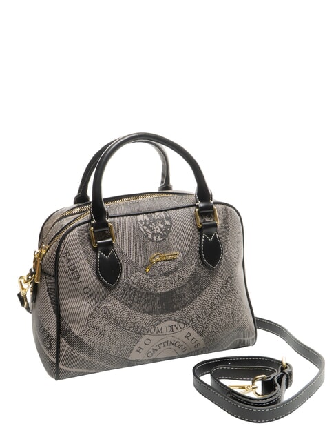 PLANETARIUM Geantă cu dom mediu cu curea de umăr gri deschis monocrom/negru - Genți femei