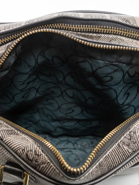 PLANETARIUM Geantă cu dom mediu cu curea de umăr gri deschis monocrom/negru - Genți femei