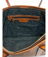 GATTINONI PLANETARIUM Sacoșă de cumpărături bronz monocrom - Genți femei - 4