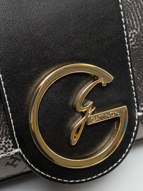 PLANETARIUM Geanta de umar cu clapa gri deschis monocrom/negru - Genți femei