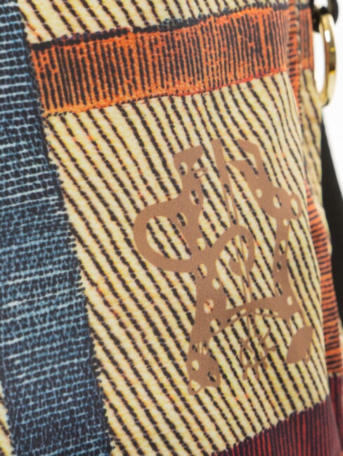 MAYA Geantă de umăr carouri/negru - Genți femei