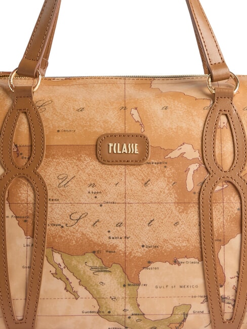 SOFT PETALS Geantă de m&acirc;nă TUTUN - Genți femei