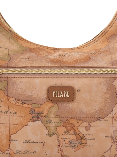 SOFT PETALS Geantă de umăr TUTUN - Genți femei