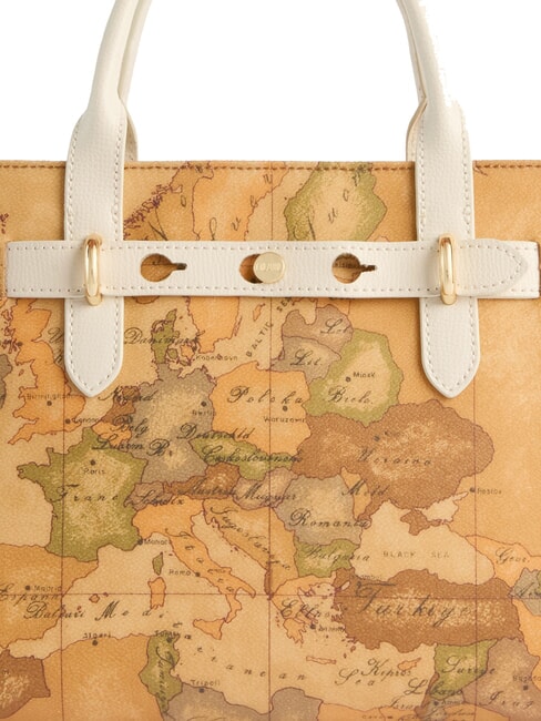 ESCAPE GEO Geantă de m&acirc;nă fildeş - Genți femei