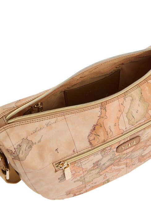 SOFT PETALS Geantă de umăr TUTUN - Genți femei