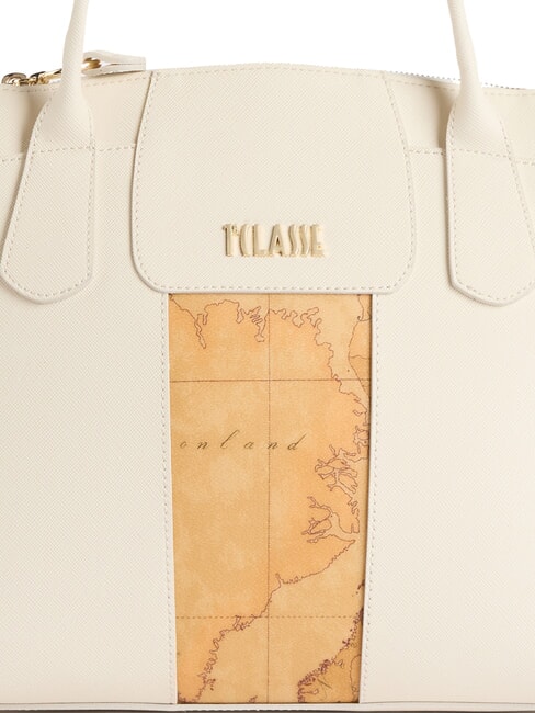 BLOO CITY Geantă de m&acirc;nă cu curea de umăr fildeş - Genți femei