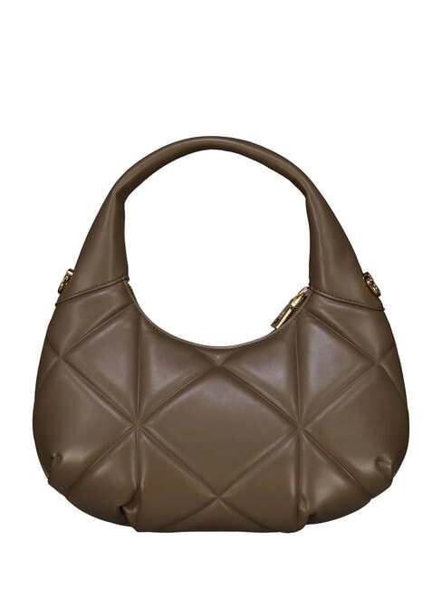 EMBOSSED Geantă de umăr, cu curea de umăr noroi - Genți femei