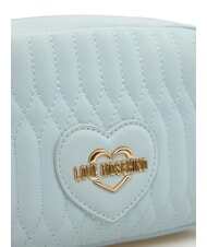 LOVE MOSCHINO BUBBLY LOVE Geantă de umăr mini albastru deschis - Genți femei - 3