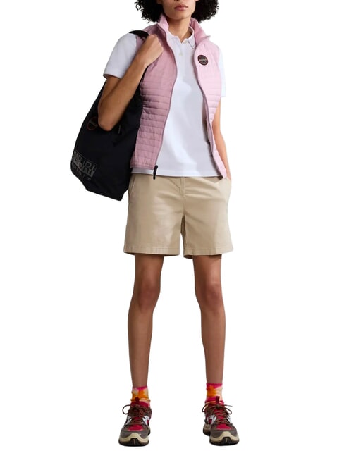 E-NINA Tricou polo cu m&acirc;necă scurtă st&acirc;rc alb - maiou Polo