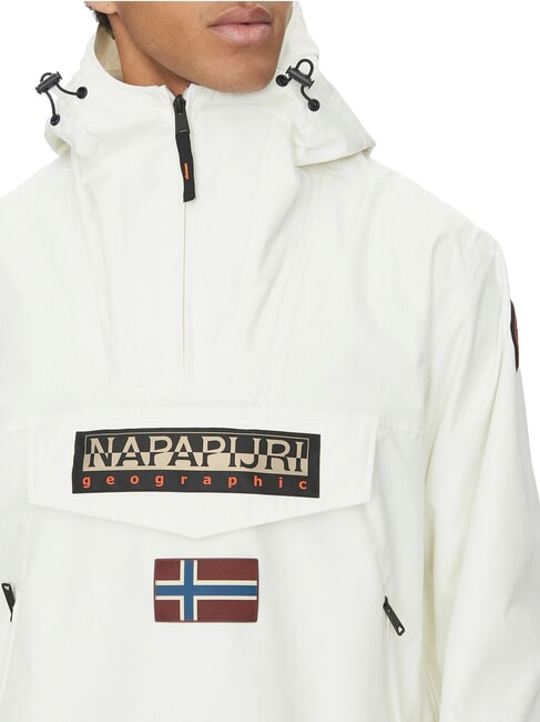 RAINFOREST NEXT SUM Jachetă cu glugă st&acirc;rc alb - Geci de bărbați