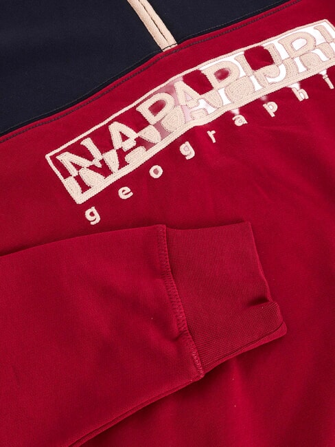 B-SATURNIA Hanorac de bumbac roșu tibetan - hanorace