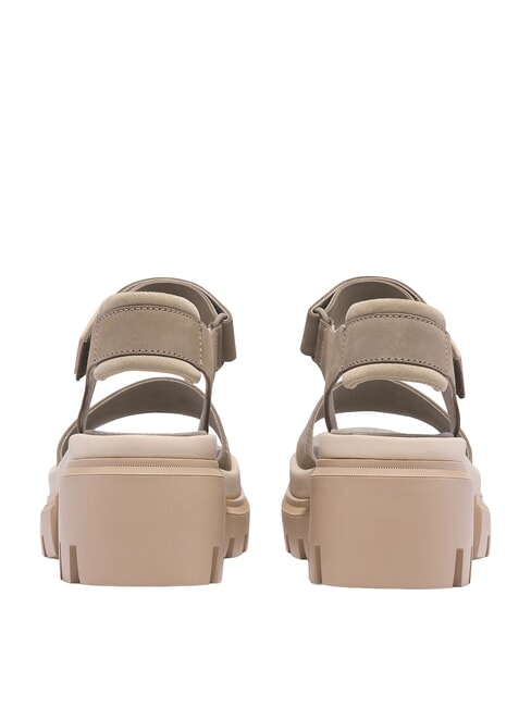 EVERLEIGH Sandale din piele nubuc taupe deschis - Pantofi femei