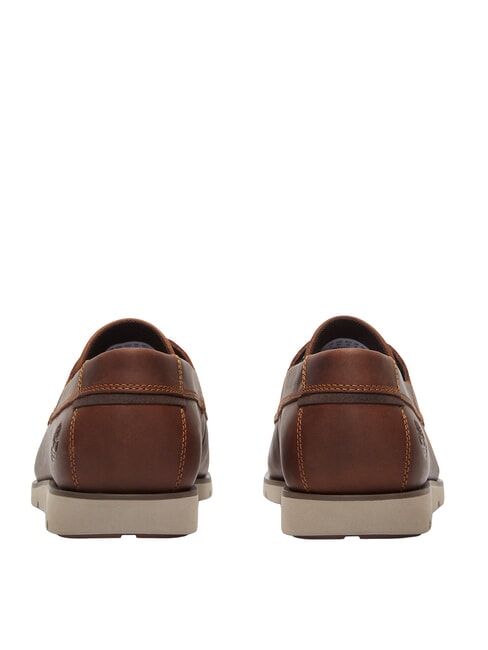 GRAFTON BAY Pantofi de navigație din piele maro mediu, fibră integrală - Pantofi bărbați