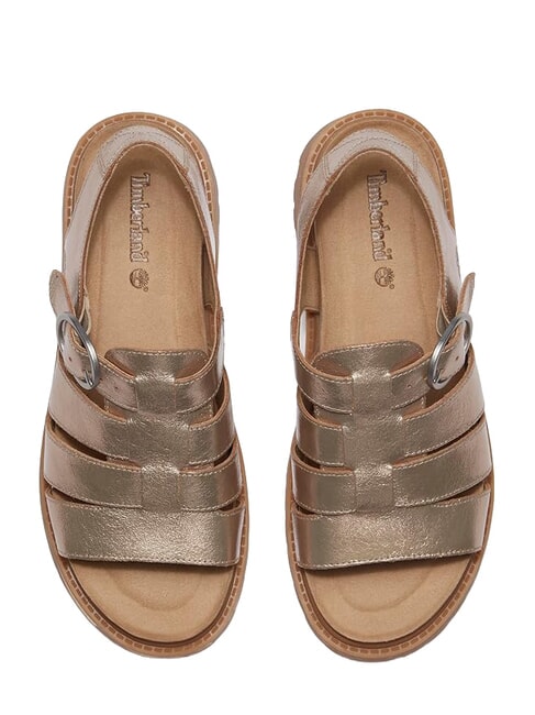 CLAIREMONT WAY Sandale din piele t&acirc;năr galben - Pantofi femei