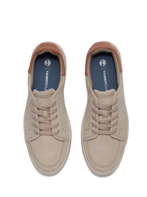 EMERSON STREET  Adidași piele &icirc;ntoarsă taupe deschis - Pantofi bărbați