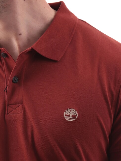 MILLERS RIVER Tricou polo cu m&acirc;necă scurtă henna arsă - maiou Polo