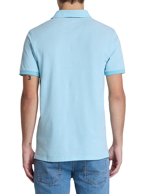 BABOOSIC Tricou polo din bumbac cabană albastră - maiou Polo