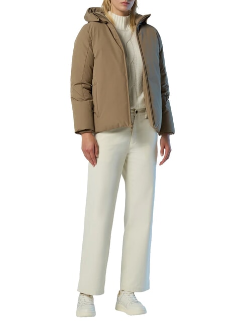 OCEAN OUTDOOR Jachetă cu glugă rocă maro - Jachete pentru femei