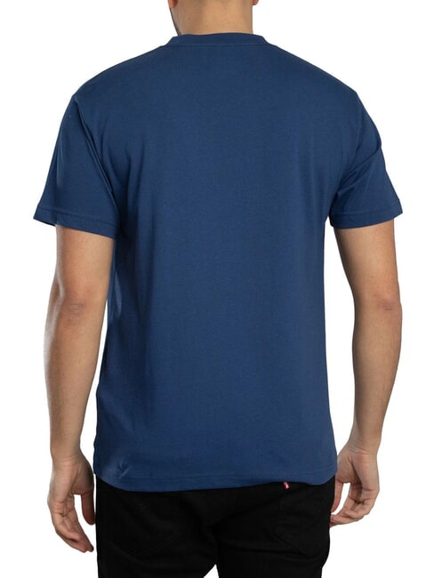 LEFT CHEST Tricou lejer din bumbac indigo intens - tricou