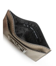 ARMANI EXCHANGE A|X Suport plat pentru card de credit biban brun - Portofele femei - 3