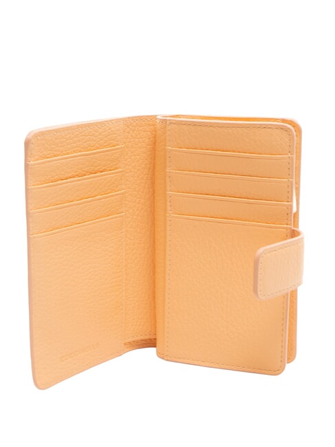 METALLIC SOFT Portofel din piele texturata răsărit - Portofele femei