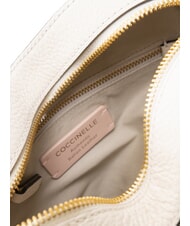 COCCINELLE BEAT SOFT Geantă mini din piele &icirc;n formă de inimă alb - Genți femei - 4