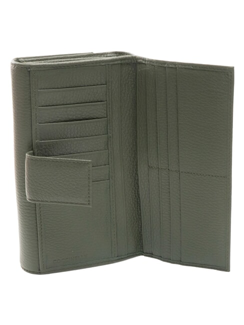 METALLIC SOFT Portofel mare din piele algele - Portofele femei