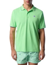 NORTH SAILS COLLAR STRIPED Tricou polo cu maneca scurta din bumbac verde de vară - maiou Polo - 2
