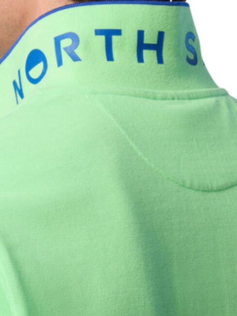 COLLAR STRIPED Tricou polo cu maneca scurta din bumbac verde de vară - maiou Polo