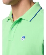 NORTH SAILS COLLAR STRIPED Tricou polo cu maneca scurta din bumbac verde de vară - maiou Polo - 5