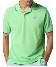 NORTH SAILS COLLAR STRIPED Tricou polo cu maneca scurta din bumbac verde de vară - maiou Polo - 7
