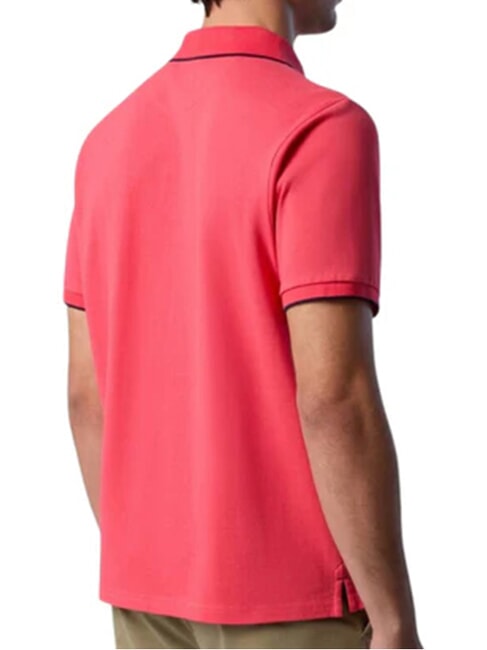 COLLAR STRIPED Tricou polo cu maneca scurta din bumbac geranium - maiou Polo